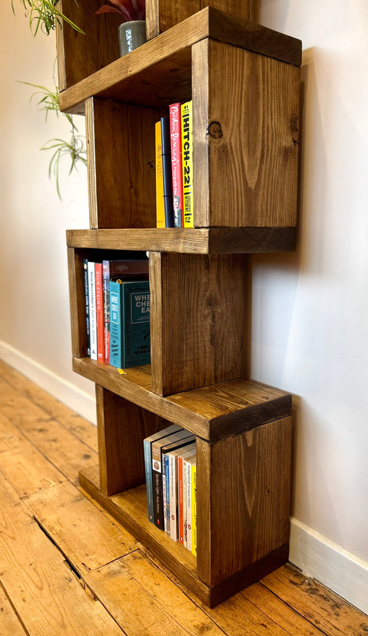 Rustic Wooden Bookcase